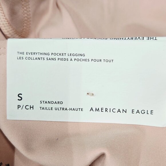 NWT AE (American Eagle) The Everything High-Waisted Pocket Legging SM Pink $40 - Picture 9 of 12